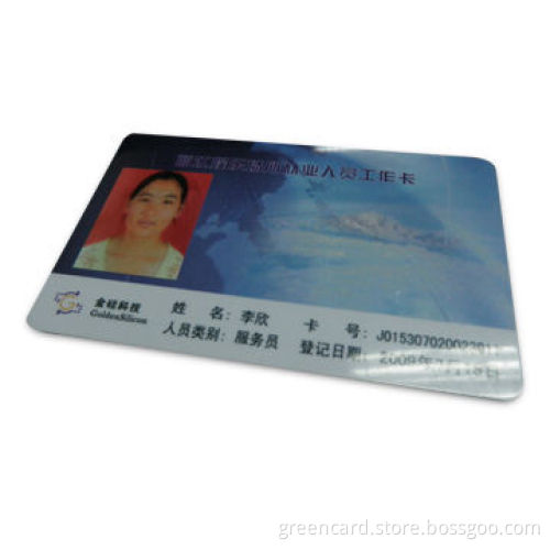 ID Card, Sized 86 x 54mm, Used in Banking, Telecommunications, Taxation, Security and Postal